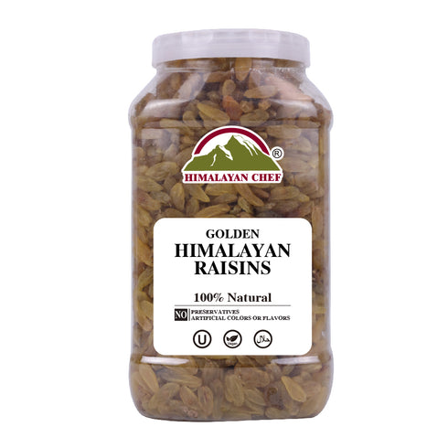 Golden Raisin Large Plastic Jar - 2.8lbs | Himalayan Chef